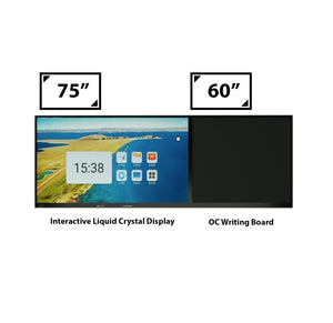 75” Interactive Liquid Crystal Display + 60" OC Sub Writing Board