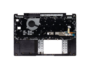 相容於戴爾 Latitude 15 3510 E3510 掌托 英國佈局 背光鍵盤 黑色 0CMCDF