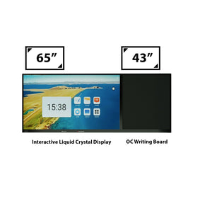 65“ Interactive Liquid Crystal Display + 43“ OC Writing Board