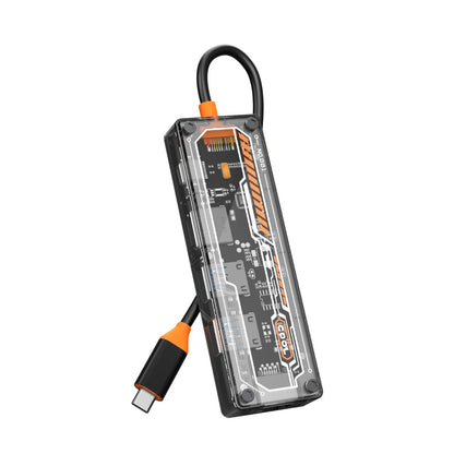 五合一 USB-C 集線器，適用於 1 x USB3.0 / 1 x USB2.0 / 1 x HDMI 4K@30Hz / 1 x USB-C PD3.0 / 1 x RJ45