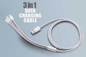 New Replacement For USB TO 3 in 1 Data Charging Cable