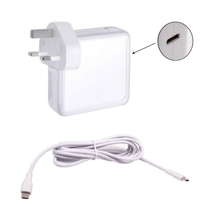 Compatible With Macbook Pro 13" A1708 (EMC 3164) Year 2016-2017 61W USB-C Power Charger Laptop Adapter