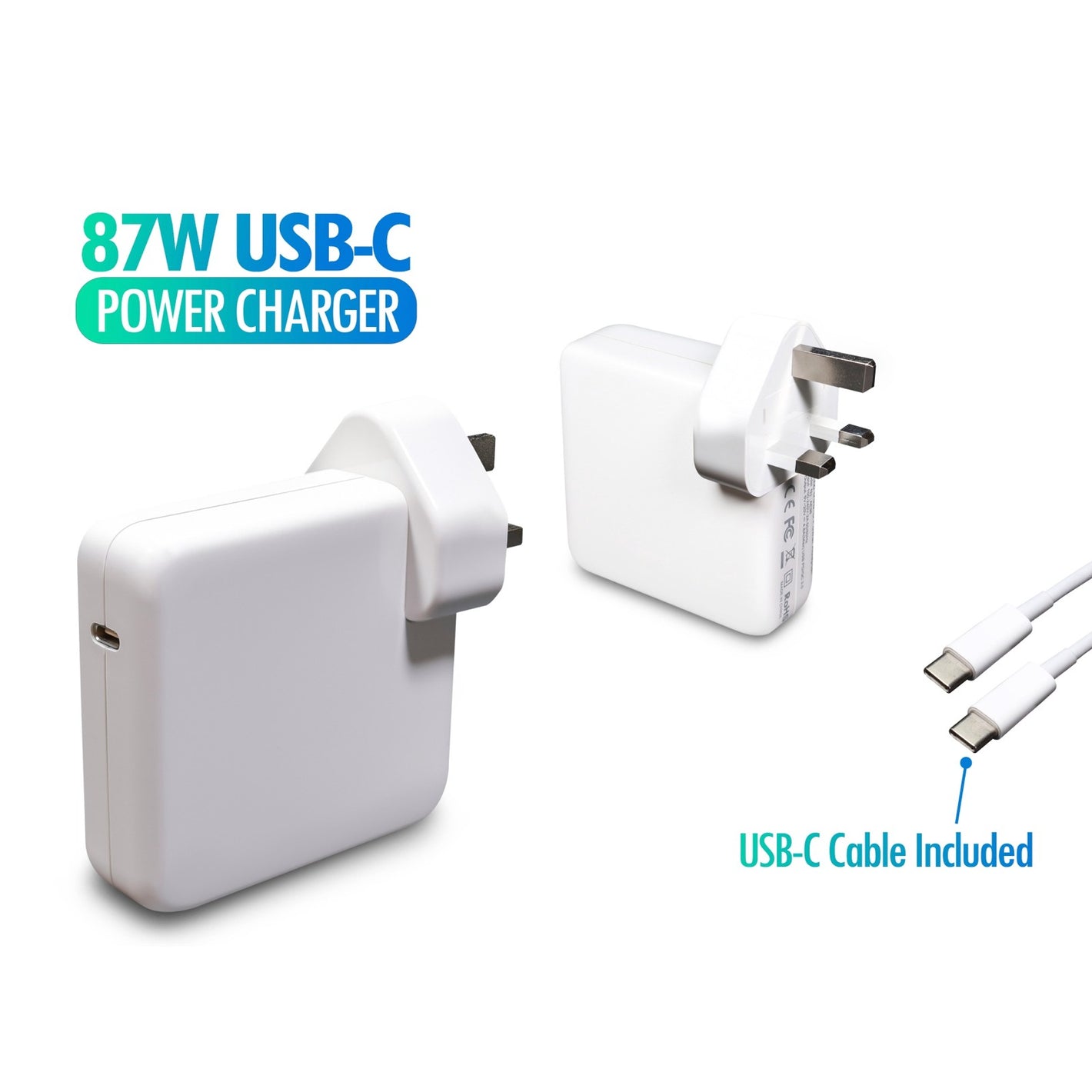 Compatible With Apple Macbook Pro 13" 15" USB-C Type-C AC Charger Laptop Adapter