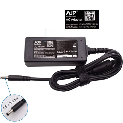 Dell Inspiron I5379-7909GRY 45W 4.5MM x 3.0MM Round Type AJP Laptop Replacement Adapter