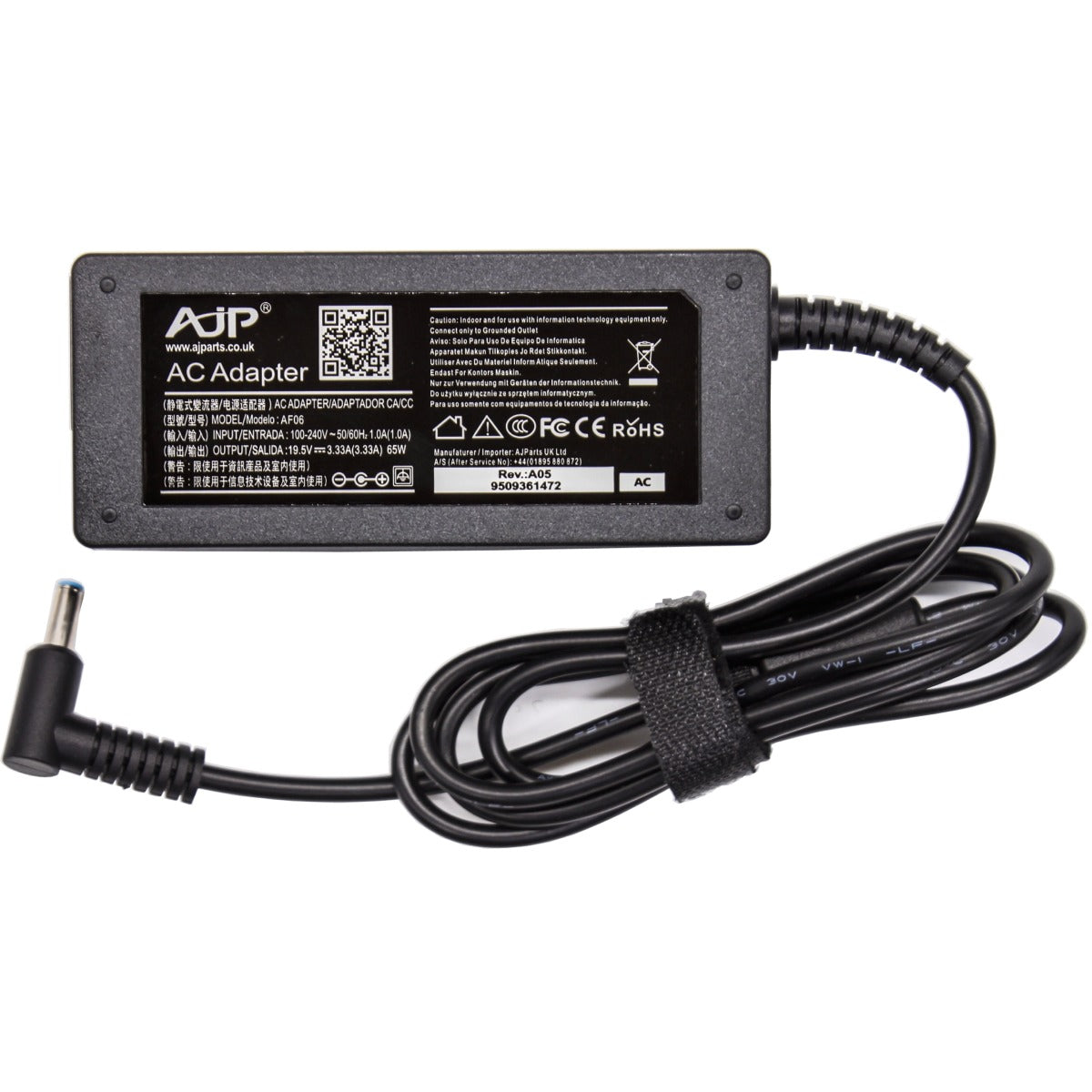 HP Envy X360 13-AR0001NA 65W 4.5MM x 3.0MM 中心藍色針腳 AJP 筆記型電腦替換轉接器