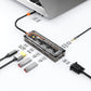 6 合 1 透明 USB-C 集線器，適用於 1 x USB3.0 / 1 x USB2.0 / 1 x HDMI 4K@30Hz / 1 x USB-C PD3.0 / 1 x 3.5mm 音訊 / 1 x VGA
