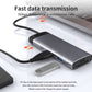 七合一灰色 USB-C 集線器，適用於 1 x USB-C PD / 1 x 4K HDMI / 1 x USB 2.0 / 1 x USB 3.0 / 1 x USB-C Data 2.0 / 1 x SD / 1 x TF