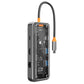 8 合 1 USB-C 集線器，適用於 1 x USB 3.0 / 1 x USB 2.0 / 1 x HDMI / 1 x RJ45 / 1 x USB-C PD / 1 x USB-C Data 2.0 / 1 x SD / 1 x TF