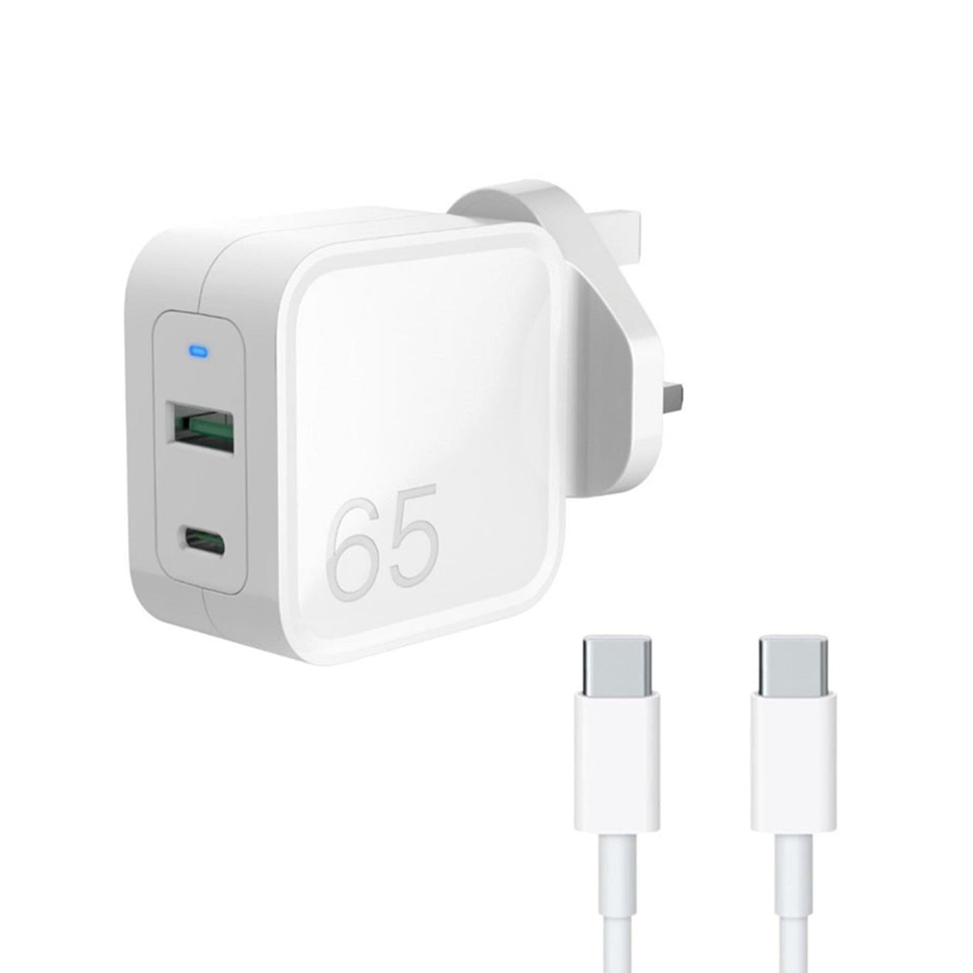 Compatible With Dell LA65NM190 65W USB Type-C Fast Dual Port Wall Charger AJP Laptop Adapter