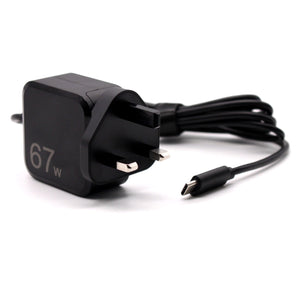 Mi MDY-12-EG 67W Fox Type-C QC PD 快速壁式充電器 黑色 AJP 筆記型電腦替換轉接器
