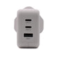 Compatible With Asus BR1100FKA 67W USB Type-C 3-Ports Fast Charging Charger With Multi Socket White Laptop Adapter