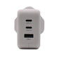 Compatible With Lenovo 5A11Q35705  67W USB Type-C 3-Ports Fast Charging Charger With Multi Socket White Laptop Adapter
