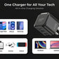 AJP GaN 45W Dual-Port USB-C PD & USB-A QC Wall Plug Charger