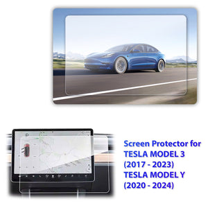 Tesla Model 3, Model Y Screen Protector Tempered Transparent Glass 15 inch