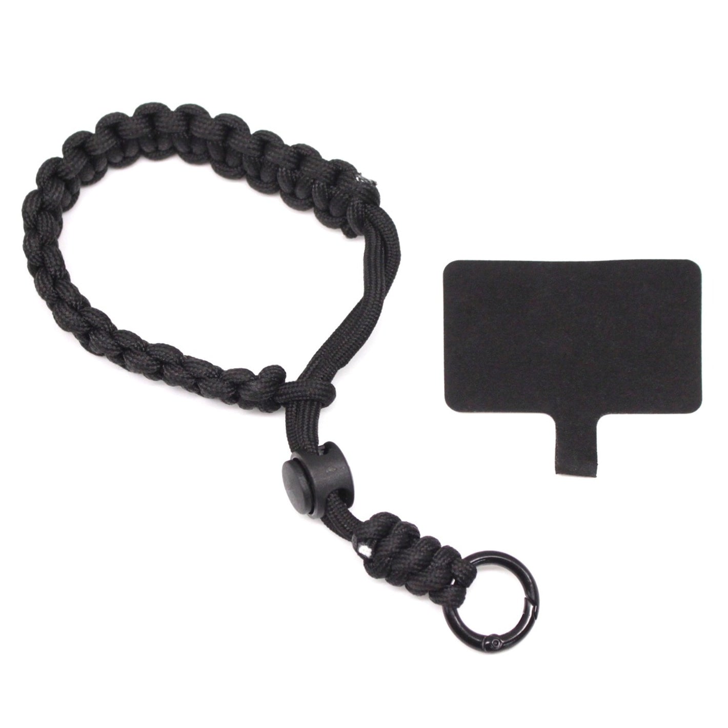 Universal Phone Anti-Theft Lanyard Braided Wrist Strap/Band Black