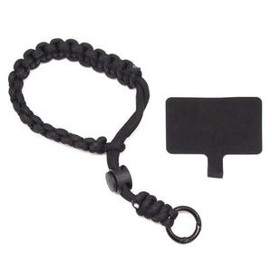 Universal Phone Anti-Theft Lanyard Braided Wrist Strap/Band Black