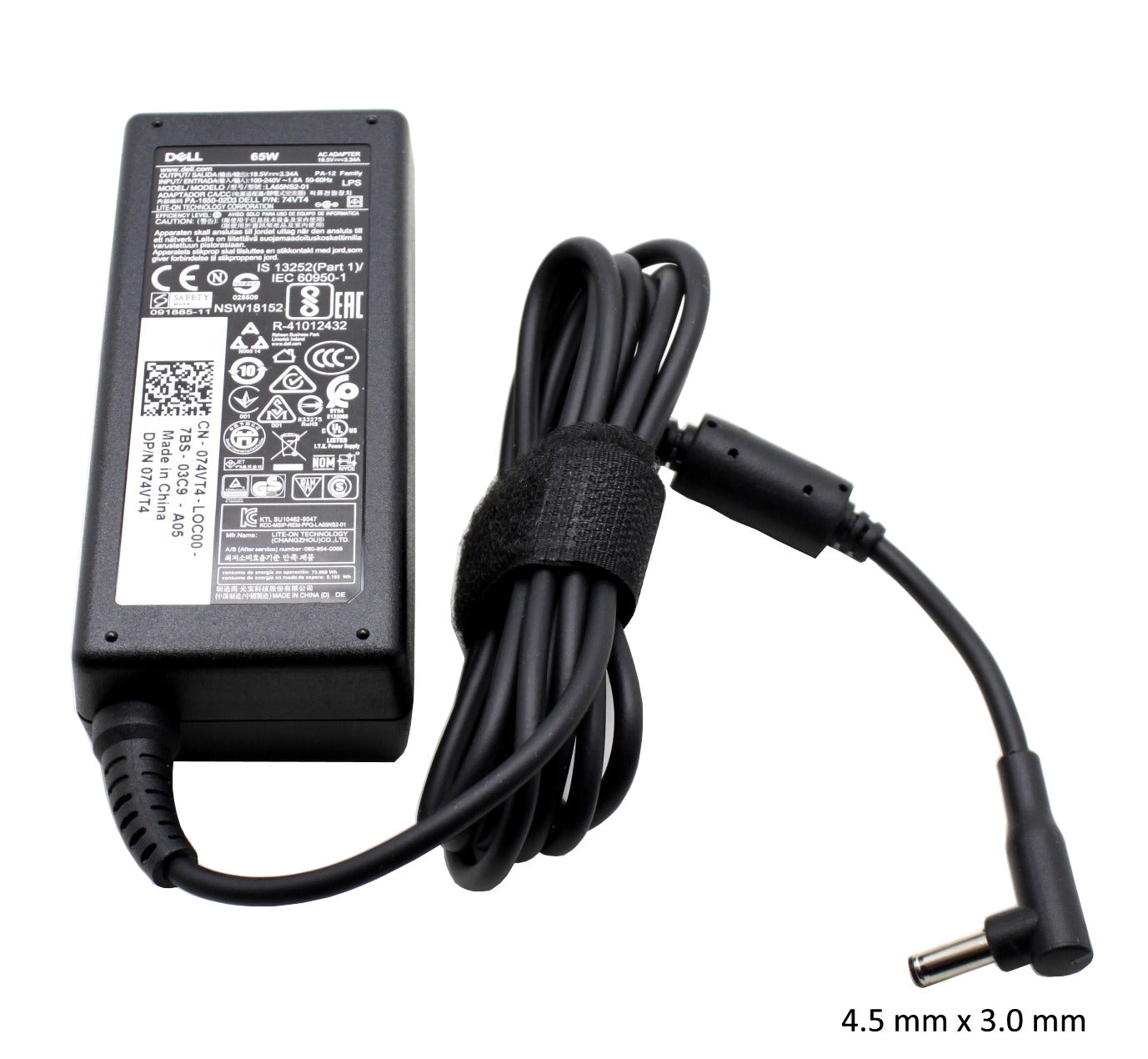 Dell XPS 18 ALL-IN-ONE 65W 4.5MM x3.0MM AC Laptop Genuine Dell Adapter