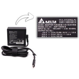 New Delta Brand 140W USB-C Type C AC Adapter Power Supply Charger