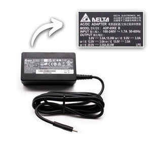 Compatible With Asus ADP-65SD B 65W AC USB-C Type C Power Supply Charger Delta Laptop Adapter