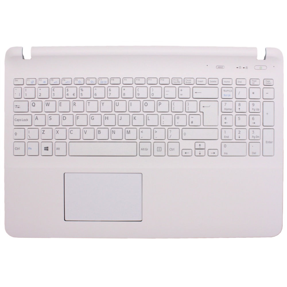 For Sony Vaio SVF1521J1EW Palmrest Top Case UK Compatible Keyboard With Touchpad White