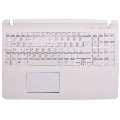 For Sony Vaio SVF1521J1EW Palmrest Top Case UK Compatible Keyboard With Touchpad White