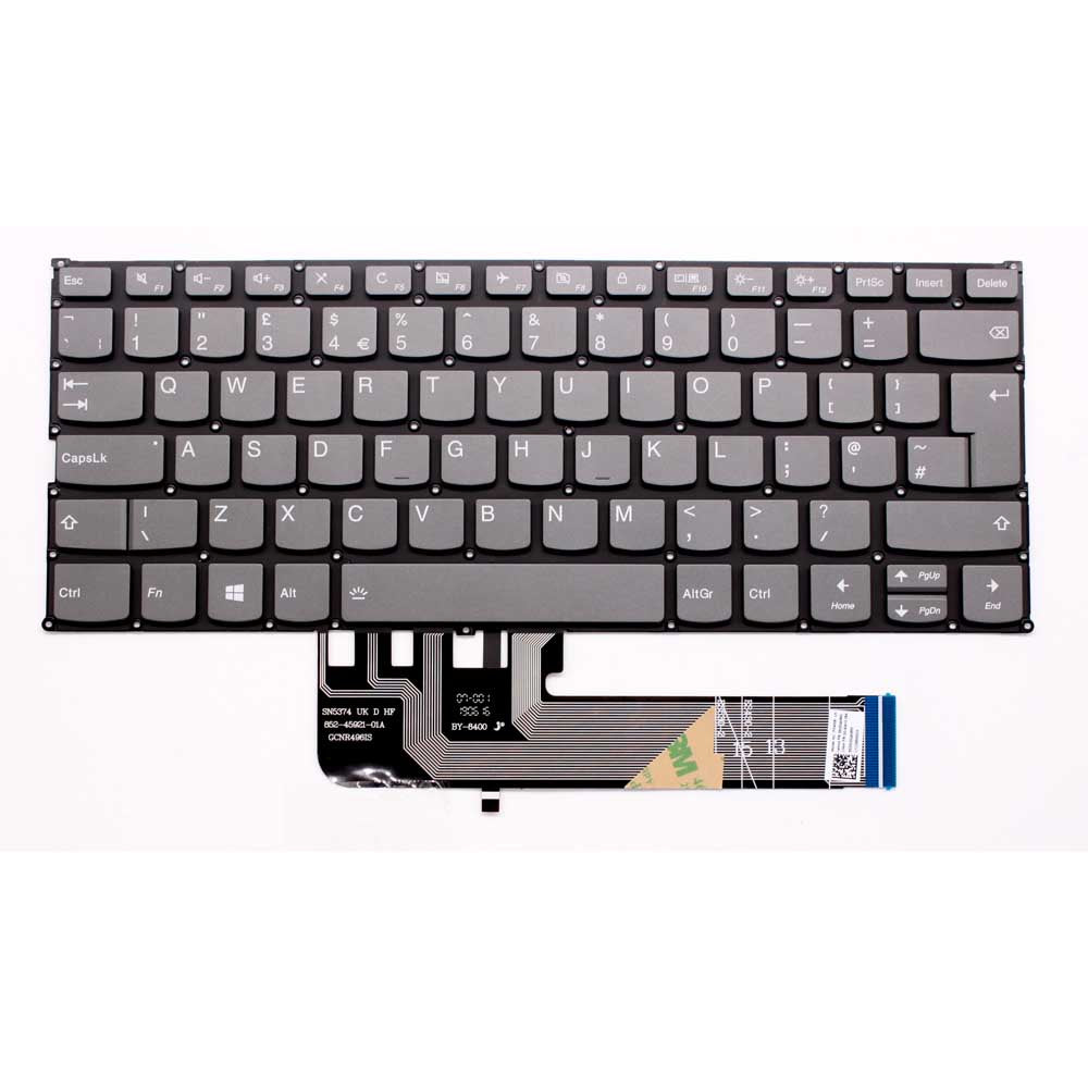 联想 Ideapad 530S-14ARR 英国布局背光替换键盘（黑色） 