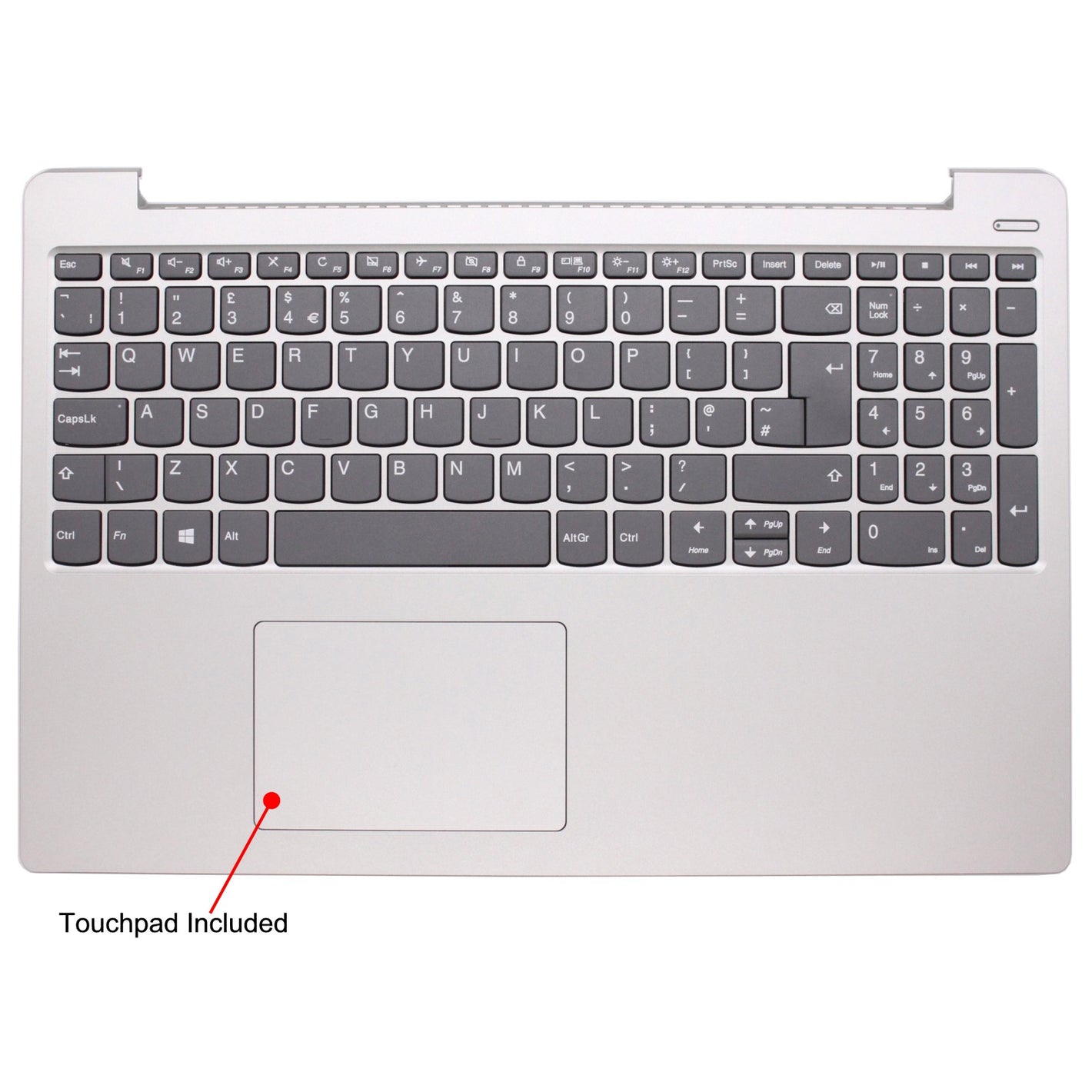 适用于联想 Ideapad 330S-15ARR 兼容掌托触摸板盖（带英式键盘）