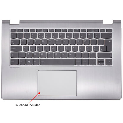 全新替換聯想 Yoga 530-14IKB 掌托（銀色）附背光英國鍵盤