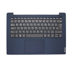 適用於聯想 Ideapad S340-14IWL S340-14API S340-14IIL 藍色掌托觸控板蓋帶筆記型電腦鍵盤