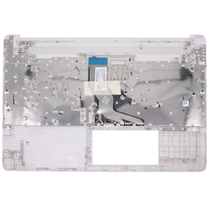 HP 15S-FQ 15S-EQ 筆記型電腦掌托（銀色）全新替換零件，附英式鍵盤（L63578-031），無指紋