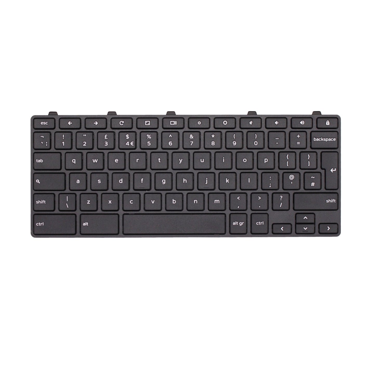 相容於戴爾 PFV66 PK131X21A03 NSK-EJ0SC 筆記型電腦 英國版 Qwerty 鍵盤（附 £ 鍵）