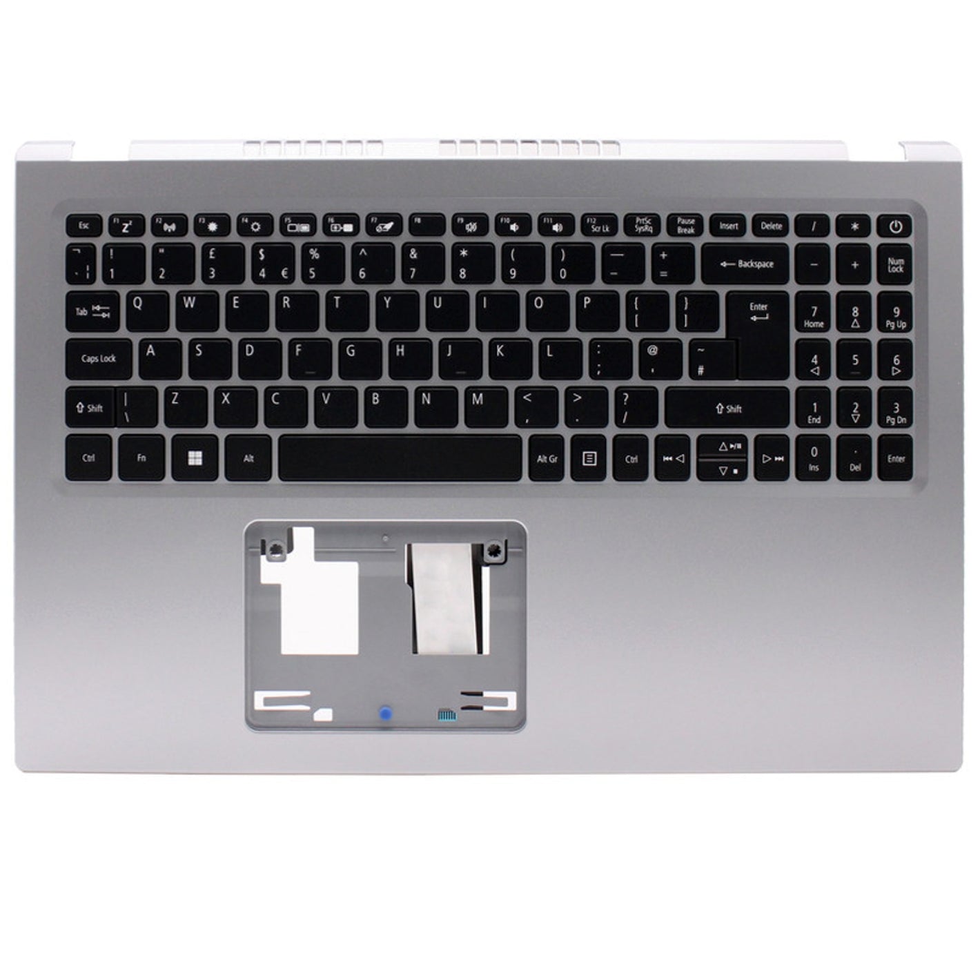 相容於宏碁 Aspire A115-32 A315-35 A315-58 掌托英國佈局蓋板鍵盤