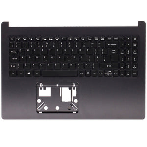 相容於 Acer Aspire A315-23 A315-23G 鍵盤掌托英國佈局黑色