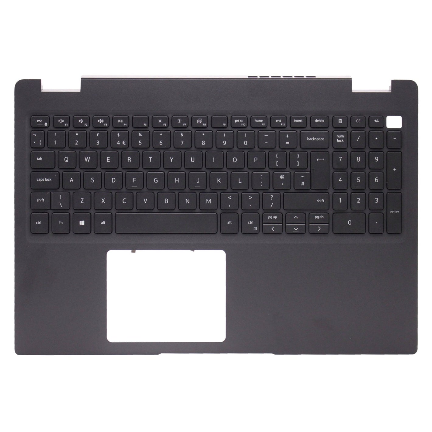 相容於戴爾 Latitude 15 3510 E3510 掌托 英國佈局 非背光鍵盤 黑色 0CMCDF