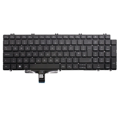 戴爾 Latitude 5520 英國英語佈局非背光筆記型電腦替換鍵盤