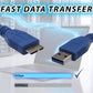 5 Gbps 1.5 Meter Micro B to USB A Hard Drive Cables, USB A to Micro B, External Hard Drive Replacement Cable Blue