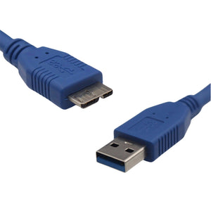 5 Gbps 1.5 Meter Micro B to USB A Hard Drive Cables, USB A to Micro B, External Hard Drive Replacement Cable Blue