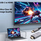 Compatible With USB C Type C to HDMI 2m 4K Braided USB Laptop Cable