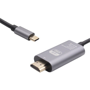 Compatible With USB C Type C to HDMI 2m 4K Braided USB Laptop Cable