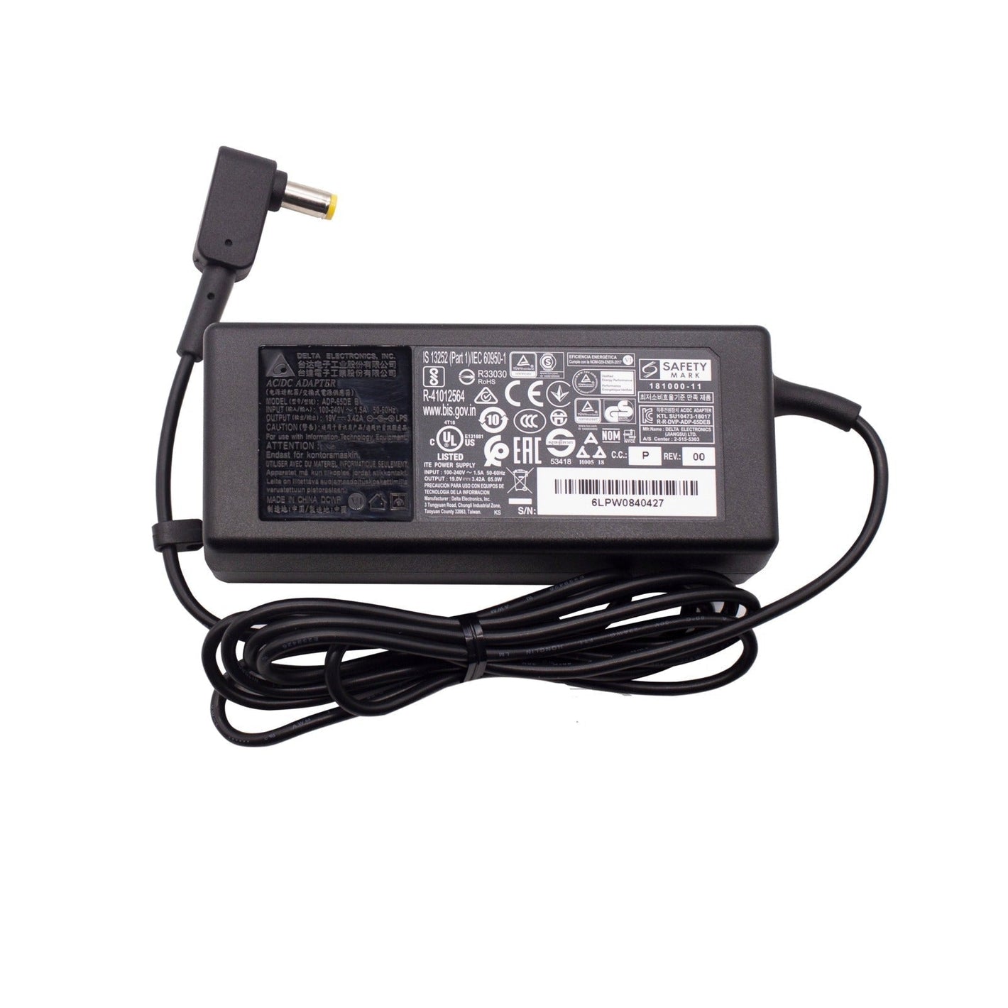 Compatible With Acer LX.R4F02.243 65W 5.5MM x 1.7MM Charger PSU Laptop Adapter