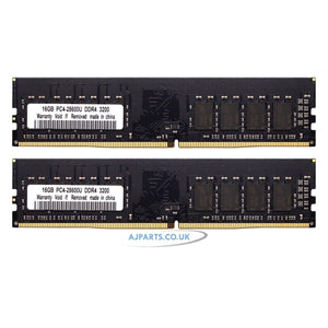 32GB  ( 2x 16GB ) DDR4 3200MHz Desktop Memory RAM PC4-25600U DIMM 1.2V 288 Pin