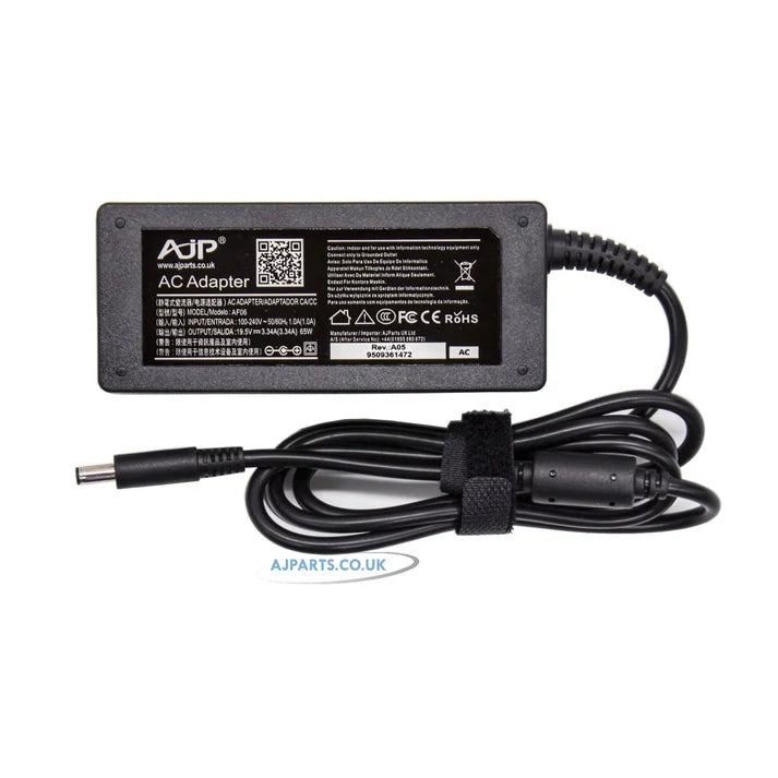 New AJP Adapter For Dell 19.5V 3.34A Round Type AJP Brand 65W AC Adapter 4.5mm X 3.0mm