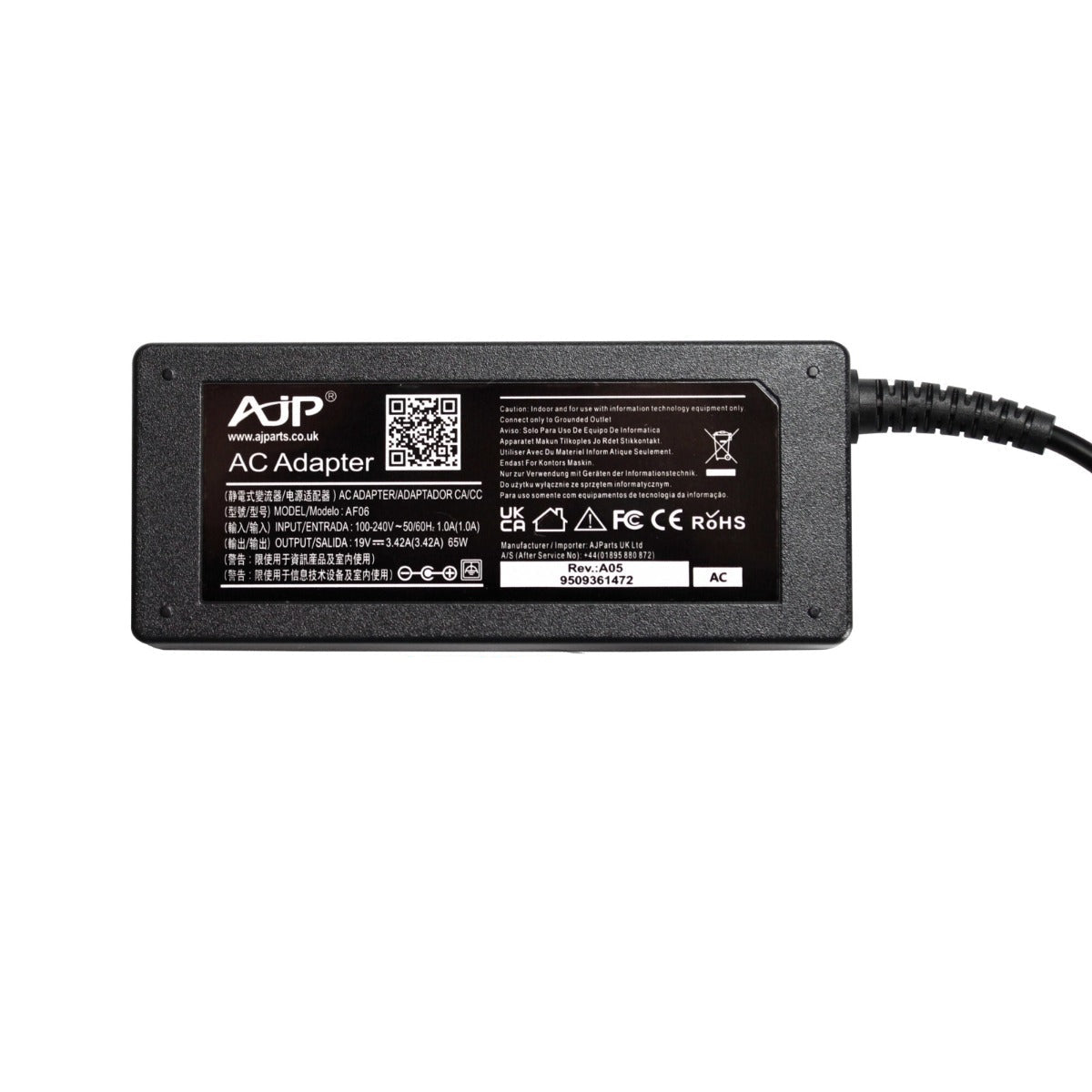 适用于东芝 Satellite L855-11C 65W 5.5MM x 2.5MM Delta 电源充电器 兼容笔记本电脑适配器