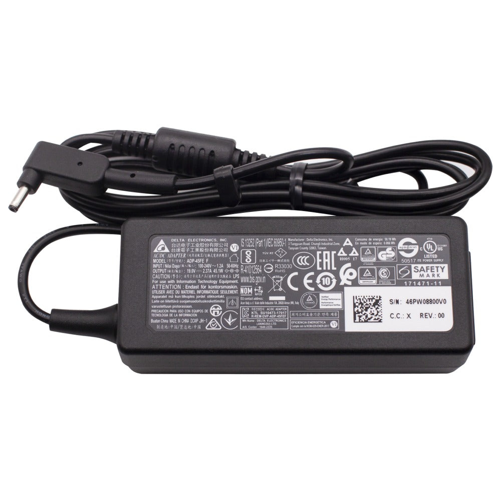 For Acer Swift 3 SF315-41-R4AE 45W AC Power Supply 3.0MM x 1.0MM Delta Laptop Compatible Adapter