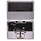 適用於 2016-2017 年 Macbook Pro 13 吋 A1708 掌托英國鍵盤（附觸控板）的替換零件 - 深空灰色