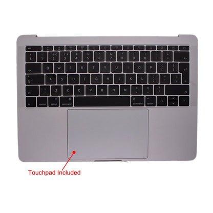 適用於 2016-2017 年 Macbook Pro 13 吋 A1708 掌托英國鍵盤（附觸控板）的替換零件 - 深空灰色
