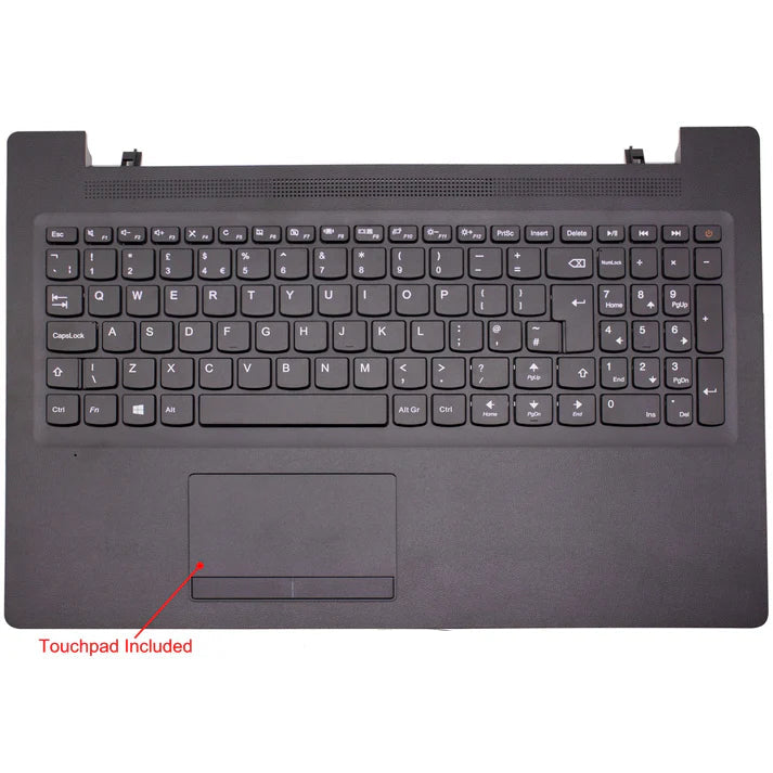 適用於聯想 Ideapad 110-15IBR 筆記型電腦 黑色掌托鍵盤 附觸控板