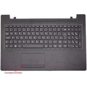 適用於聯想 Ideapad 110-15IBR 筆記型電腦 黑色掌托鍵盤 附觸控板