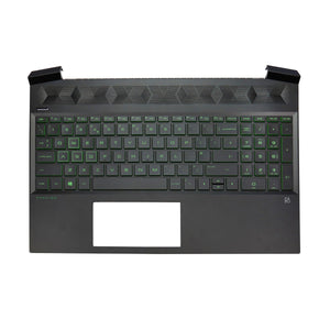 HP Pavilion 15-EC0015NT 兼容笔记本电脑掌托盖键盘英国背光黑色