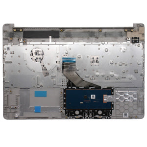 相容於 HP 15-DW 15-GW 系列銀色掌托頂殼英國鍵盤帶觸控板相容於 HP L53737-031